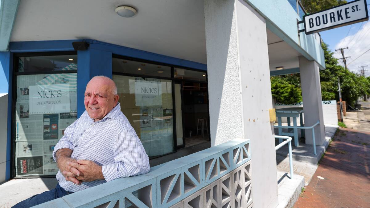 Nick Manias outside the soon to open Nick's which will replace Bourke Street Burgers in North Wollongong. Picture by Robert Peet