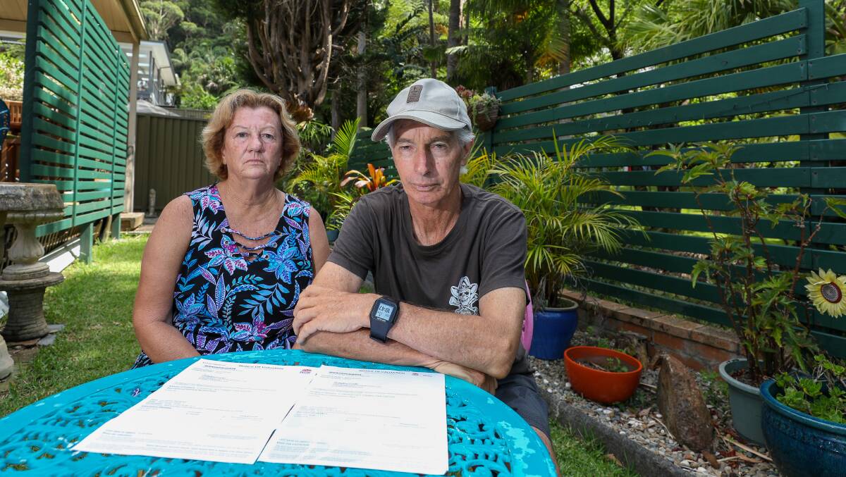 Pauline and Robin Cox say the NSW Valuer General has inflated the value of their Stanwell Park property. Picture by Adam McLean