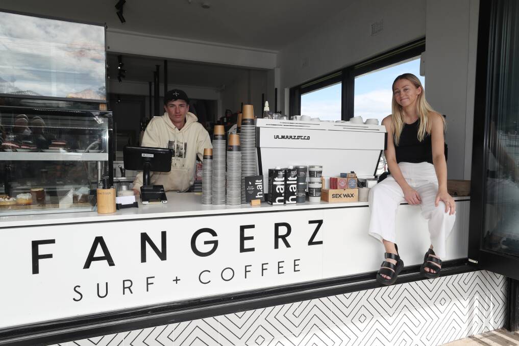 Shop local: Combining traditional retail, an online store and a takeway coffee stand has kept East Corrimal business alive through lockdowns and a shift to online shopping. Picture: Robert Peet