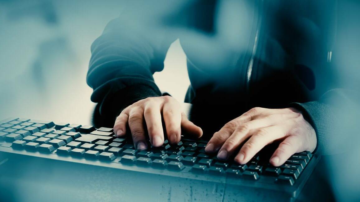 A file photo of a man using a keyboard. Picture from file