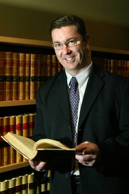 Legal career: Mr Lancaster in 2004 when joining Access Business Lawyers. Picture: File