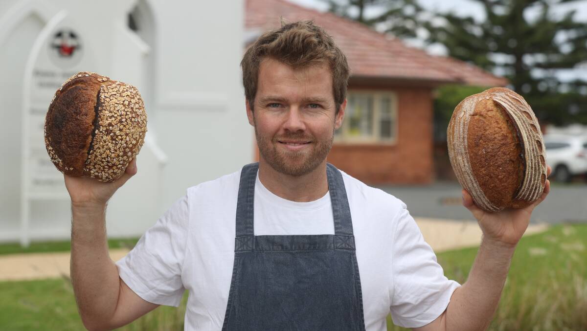 Richard King has become "the bread guy" after baking his own sourdough. Picture by Robert Peet