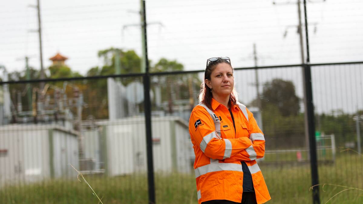 Electrical Trades Union organiser Tara Koot said workers were walking off the job in support of a pay deal matching inflation. Picture by Adam McLean