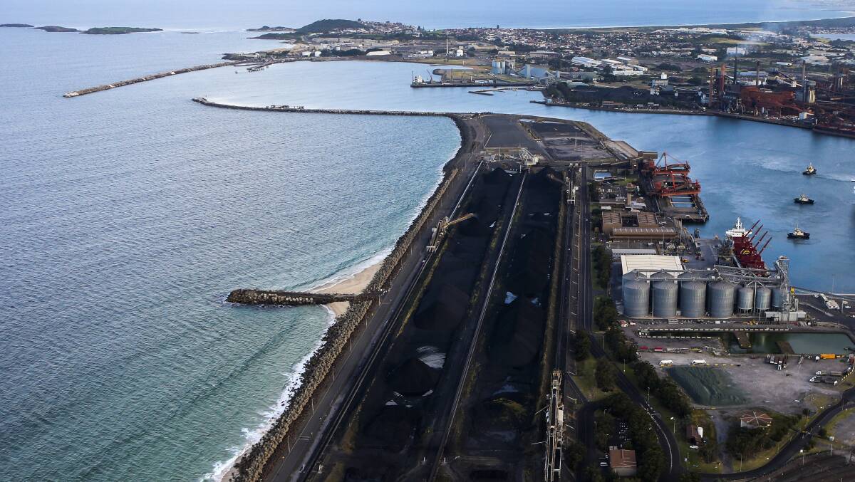 The shelved power plant would have been built near the current coal terminal in Port Kembla. Picture by Anna Warr