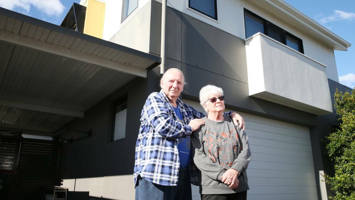 Garry and Robyn Pomfrett have been battling issues with their Shell Cove home since moving in five years ago. Pictures by Sylvia Liber