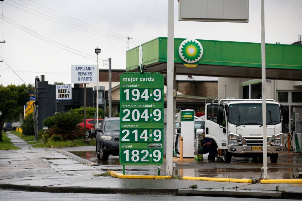 Price spike: Petrol will be where Australian will most immediately feel the impacts of conflict. Picture: Anna Warr