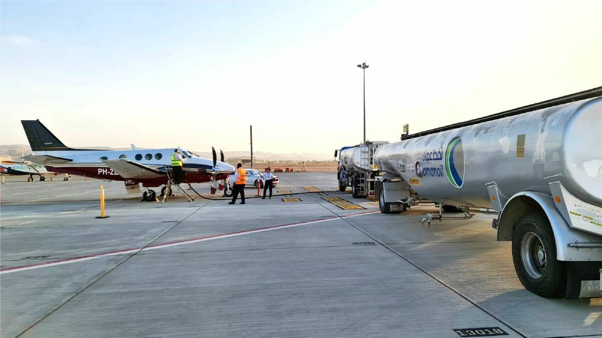 Refuelling in Oman. Picture from Linkedin