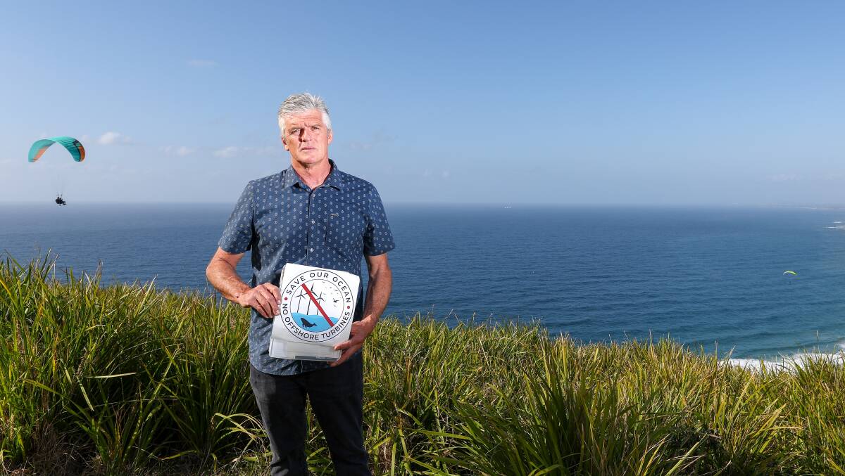 Grant Drinkwater is one of the organisers of an anti-offshore wind rally, to be held in Wollongong on October 29. Picture by Adam McLean