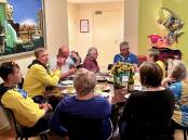 The Ukrainian team sits down to dinner with members of the Wollongong and Sydney Ukrainian community. Picture supplied