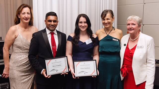 The Illawarra Connection scholarship recipients Shiva Gopalan and Grace Roulston. Picture supplied.