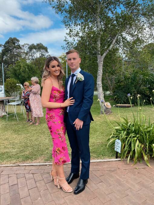 Libby Ruge with boyfriend Luke Day. Picture: Supplied