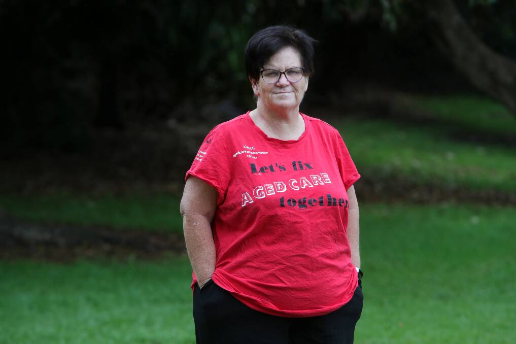 No respect: Illawarra aged care nurse Linda Hardman says low pay is a symptom of a lack of respect for her profession. Picture: Sylvia Liber