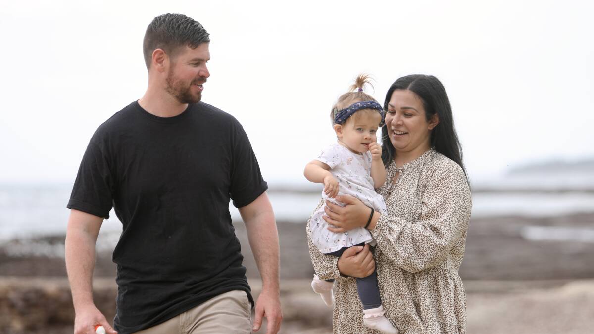 For parents Brett Donlon and Ashleigh Naous, the impact of the Shepherd Centre has been immeasurable. Picture: Adam McLean