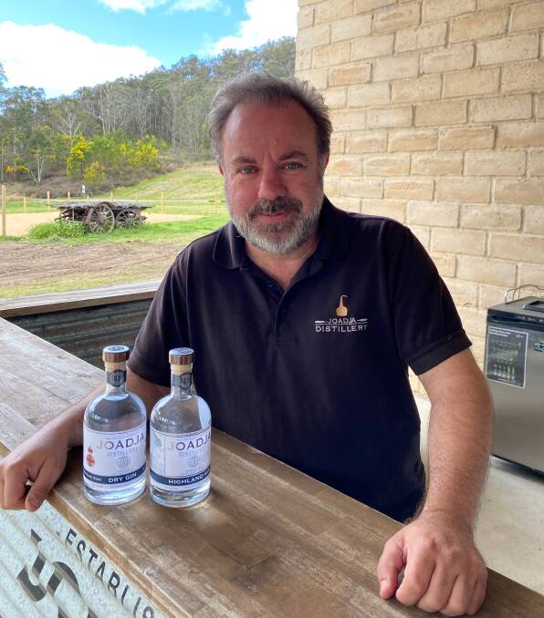 Valero Jimenez is honoured that the Joadja Distillery's Highland Gin was gifted to Queen Elizabeth II for her Platinum Jubilee. Picture supplied. 