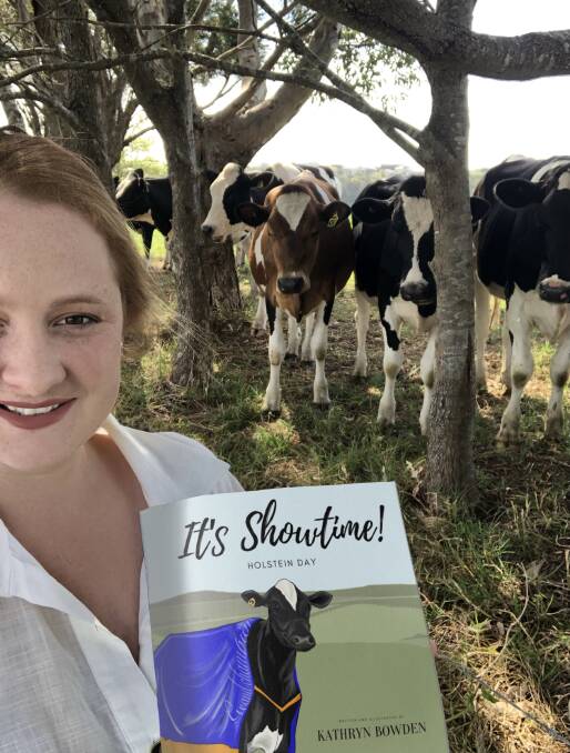 ITS SHOWTIME: Kathryn Bowden, a high school teacher from Kiama Downs, wrote and illustrated 'It's Showtime! - Holstein Day'. Image: supplied.