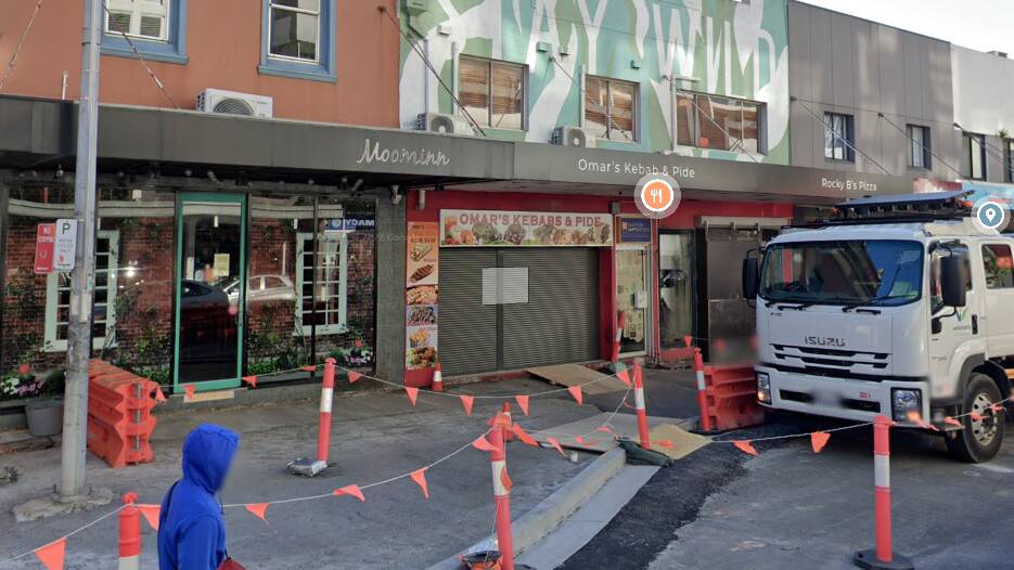 Belinda Van Krevel accused boyfriend John Green of looking at someone's "arse" while grabbing dinner at Omar's Kebab House on March 4. Picture from Google Maps