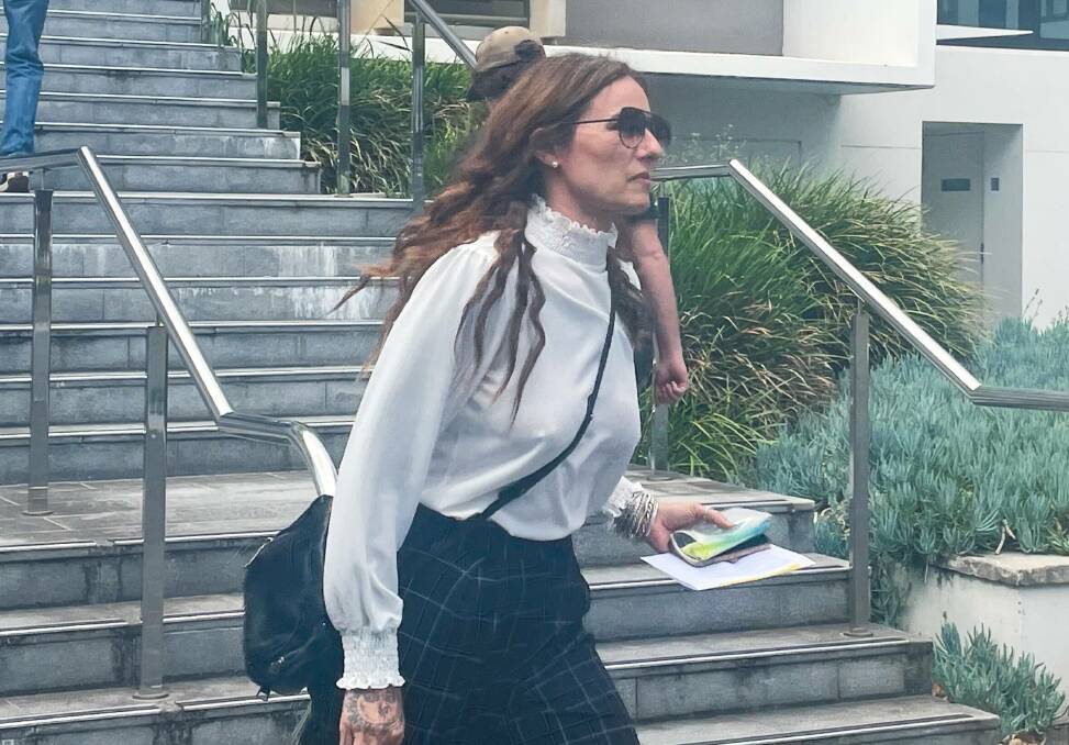 Natascha Consigli leaving Wollongong Local Court last year. Picture by Grace Crivellaro.