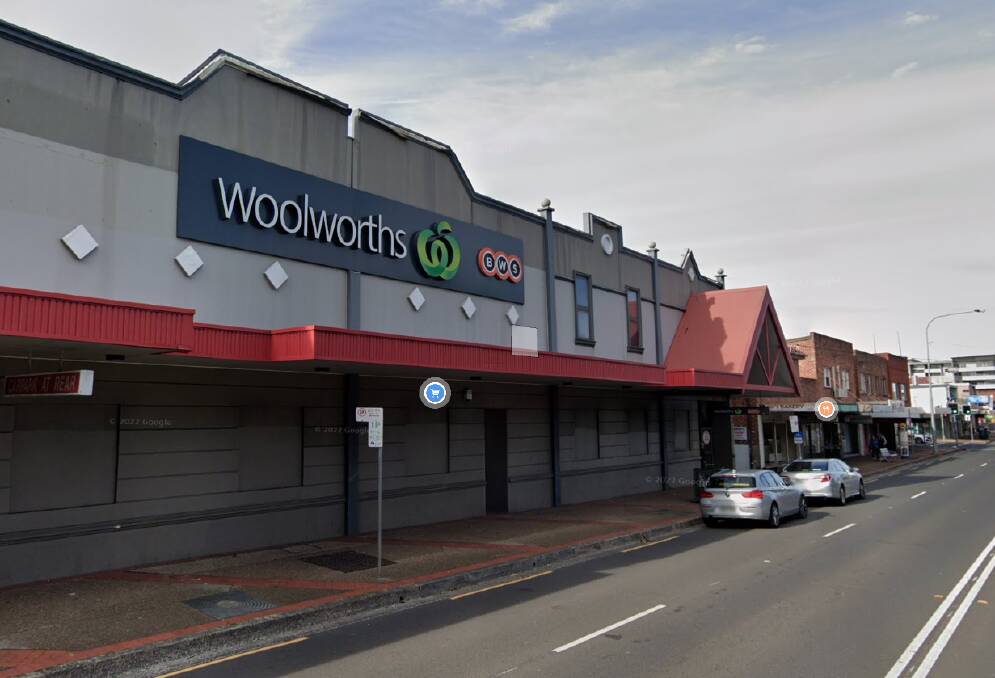 The incident occurred outside Fairy Meadow Woolworths on August 12 last year. Picture from Google Maps.
