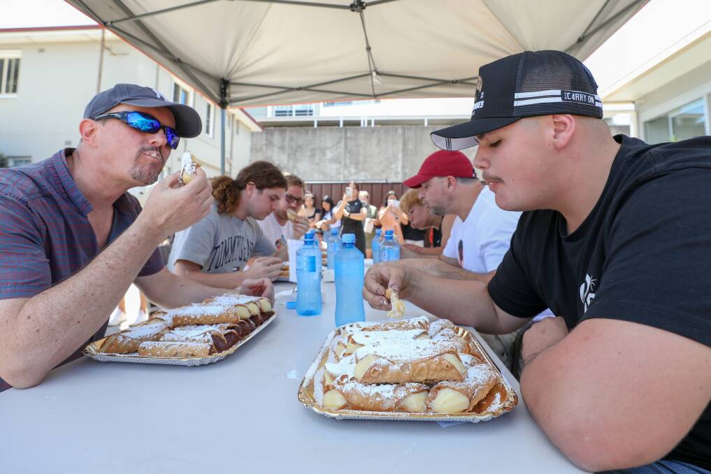 Francesco Mauro (left) is the reigning Cannoli King. Picture by Adam McLean.