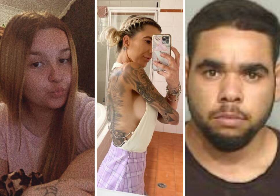 L to R: Sophie Bentley and alleged co-accused Sinead Toni Fisher and Murraydjah Kirby. Pictures from Facebook.