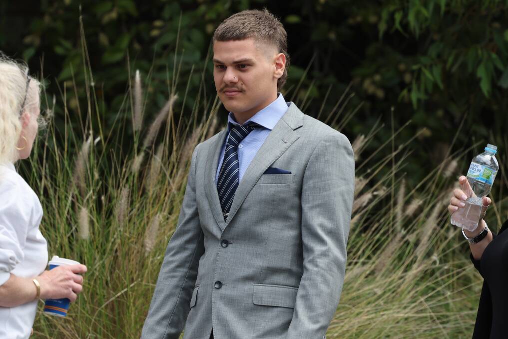 Zayne Taki outside Wollongong courthouse after his hearing on January 22. Picture by ACM