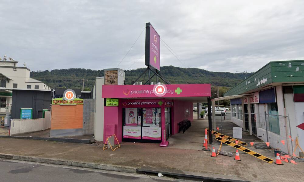 The Priceline Pharmacy in Woonona that Patrick Mulryan broke into twice in four days. Picture by Google Maps