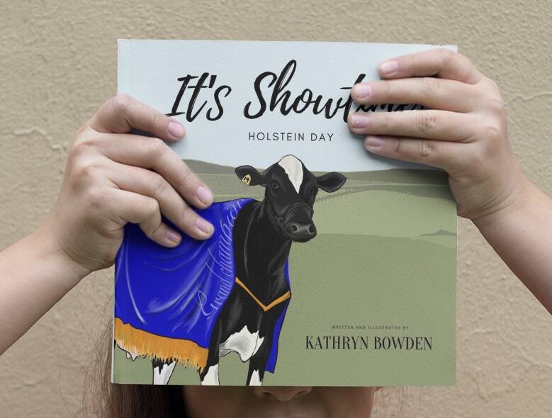 COW SHOWING: The picture book follows the true story of Nancy the cow, who Kathryn said was the best cow in the herd at her parents Gerringong dairy farm. Image: supplied.