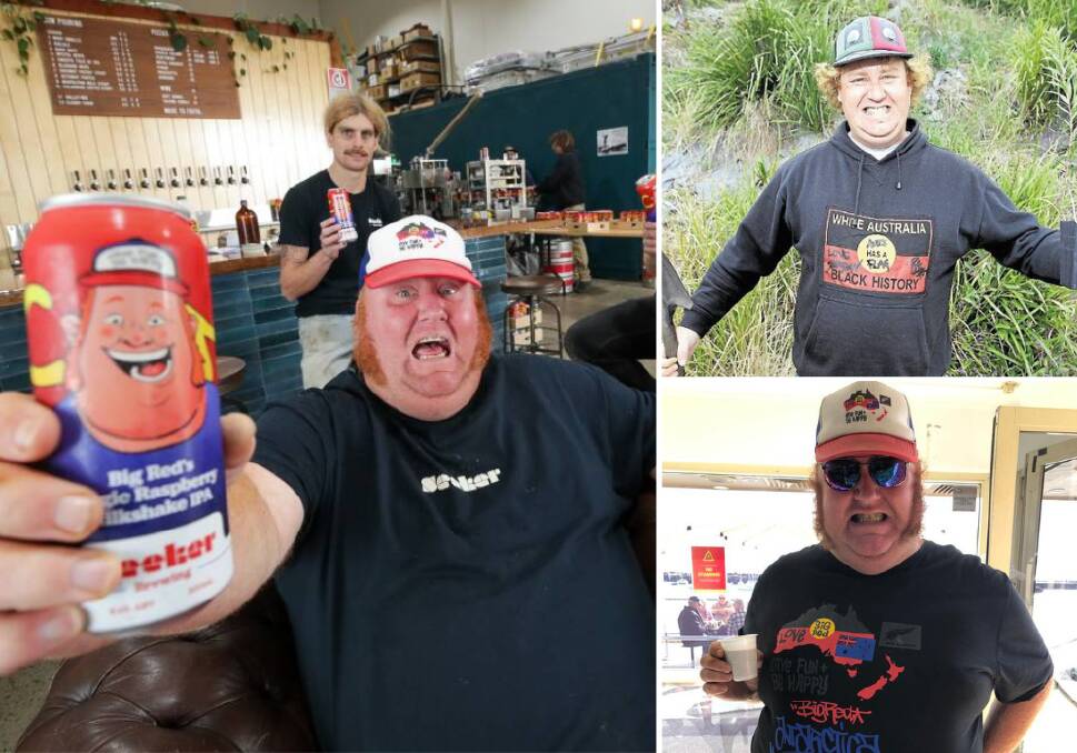 The Wollongong community has paid tribute to Brent Peter Kelly AKA Big Red who died on Saturday. Pictures: file.