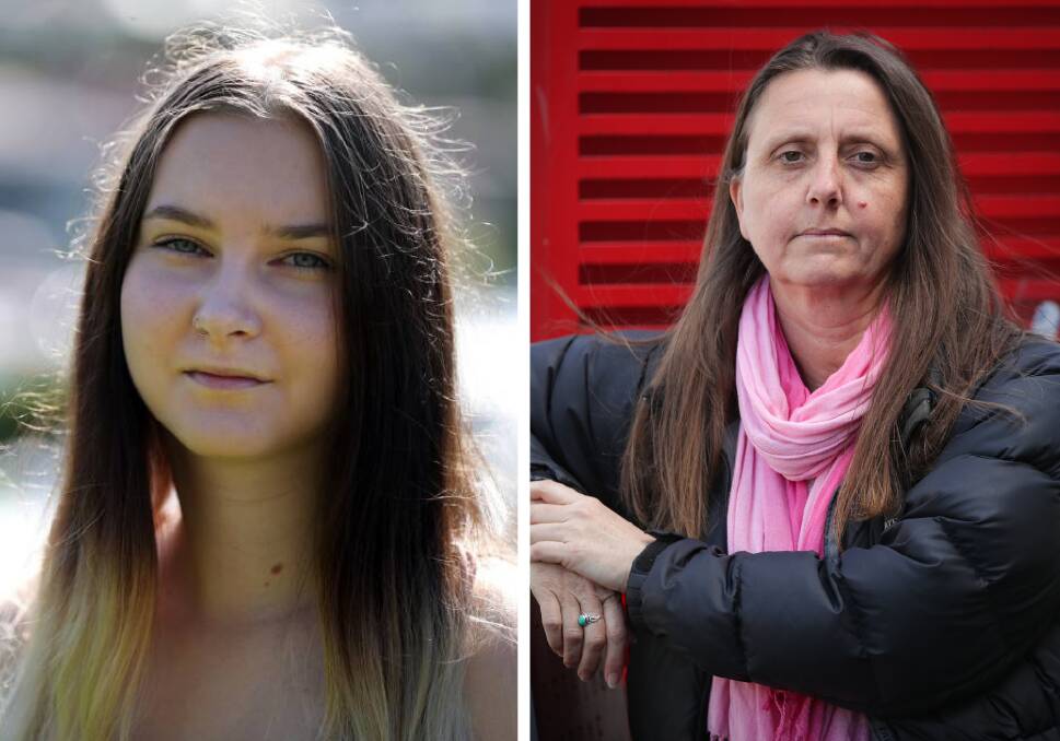 Emma Thompson (left) has called for more CCTV in the CBD after she fell victim to spiking last year. It comes after Kate Kalitash (right) pleaded with others who have been spiked to report all incidents to police earlier this week. Pictures by Adam McLean.