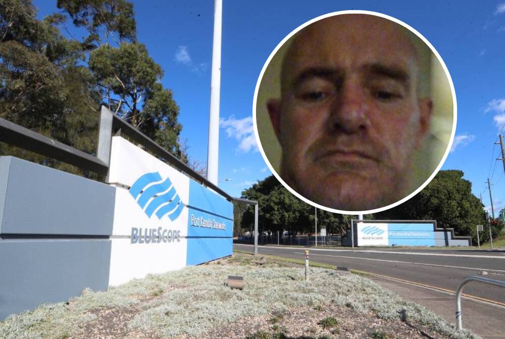 Allen Wakeford broke into BlueScope twice. Picture by Sylvia Liber, inset from Facebook.