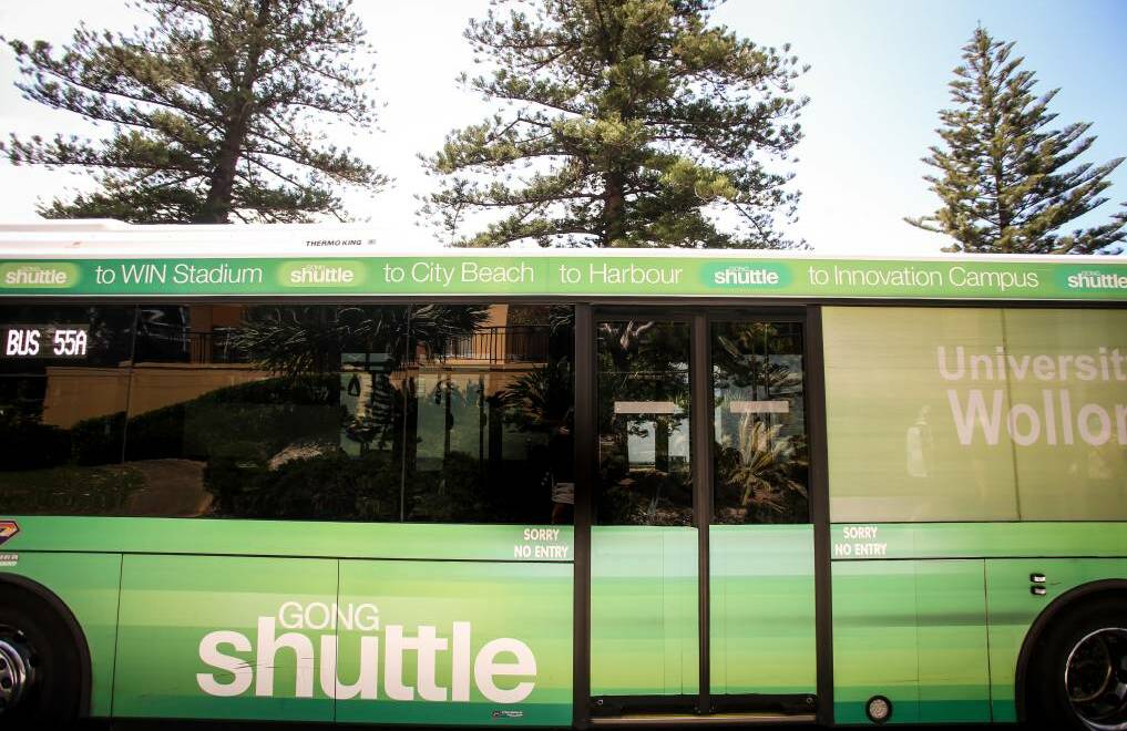 Train services to North Wollongong will be met by UOW's free shuttle buses and the free Gong Shuttle. Picture by ACM. 