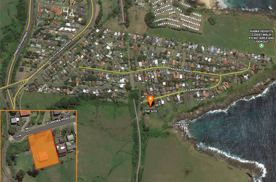 If it goes ahead, the terraces will be adjacent to the southern part of the Kiama Coast Walk from Loves Bay. 
