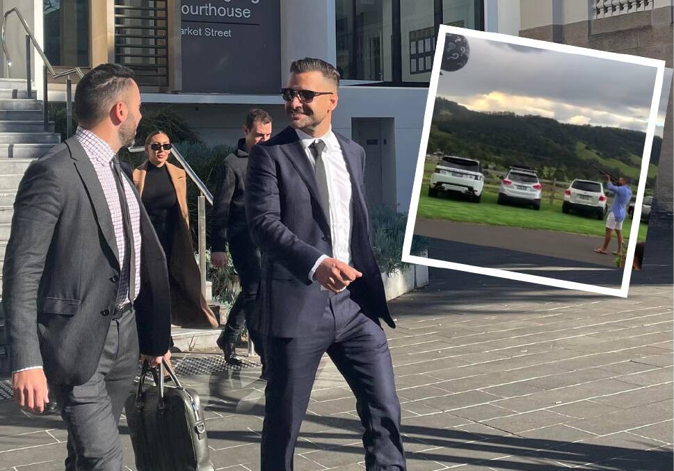 Bullet to a balloon: Charbel Douna, 35, left Wollongong Local Court with a grin on Thursday. Picture: Grace Crivellaro.