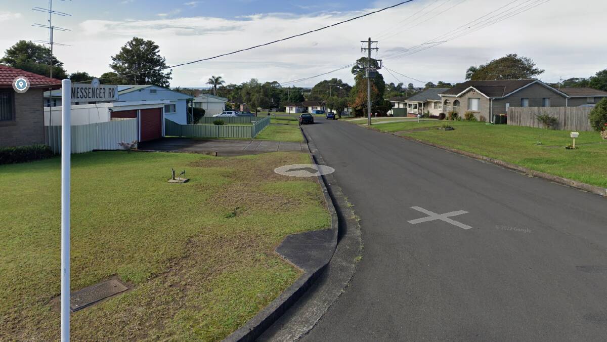 The break-in happened on Messenger Rd, Barrack Heights. Picture from Google Maps.
