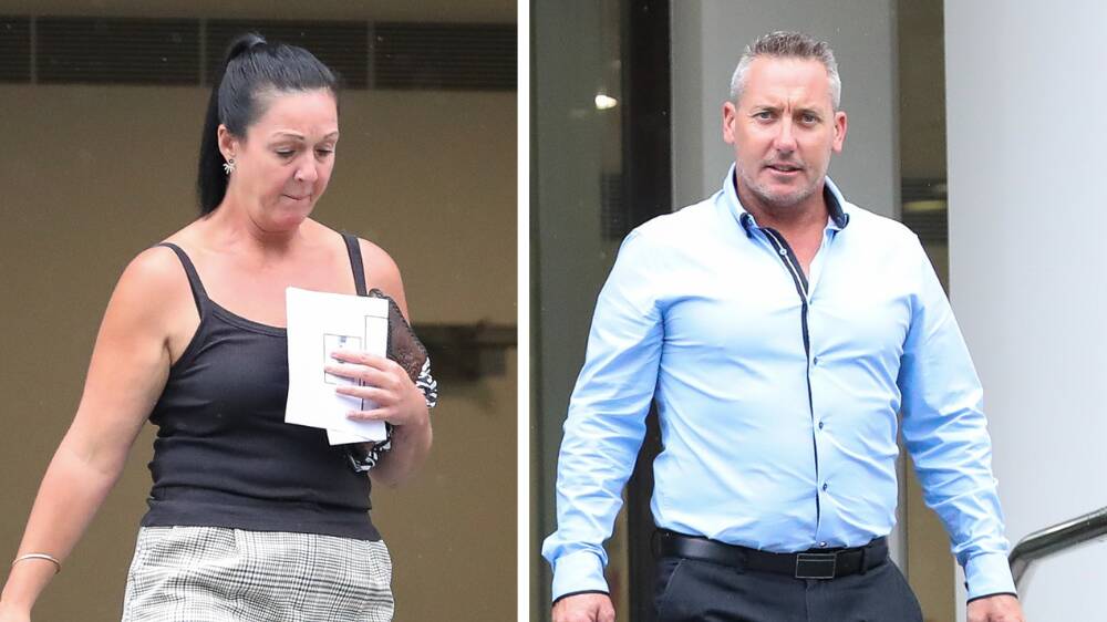 Michelle and Craig Newton leaving Wollongong courthouse on March 20. Picture by ACM