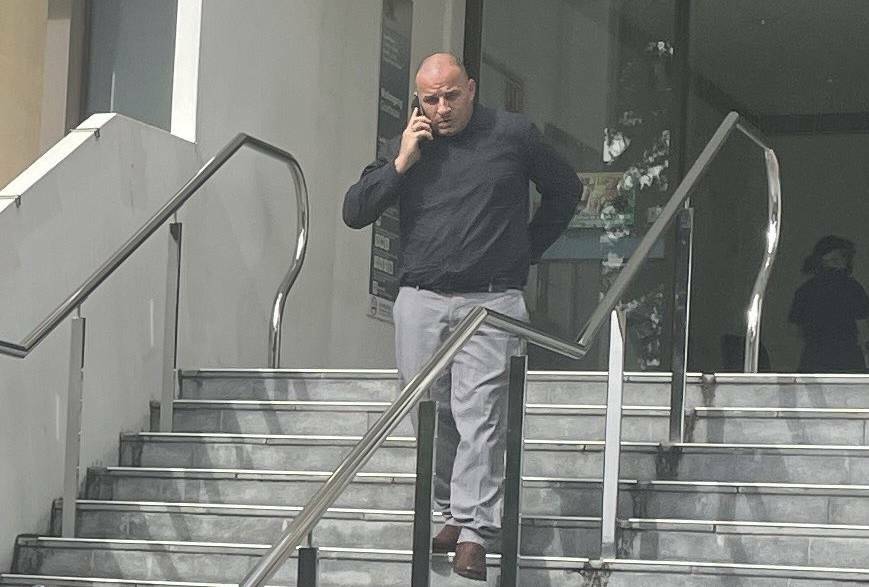Matthew Golding leaving Wollongong Courthouse last month. Picture by ACM.