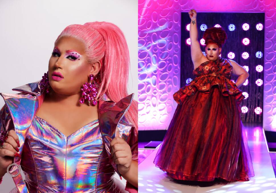'Surreal': Pomara Fifth was recently eliminated on RuPaul's Drag Race Down Under season two after battling it out in a lip sync against Brisbane queen Beverly Kills. Pictures: supplied.