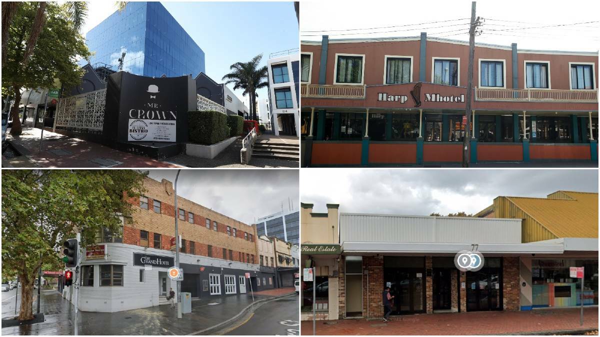 Wollongong Dayspots operates The Grand Hotel, Harp Hotel, Mr Crown and Tusk Nightclub. Pictures from file.