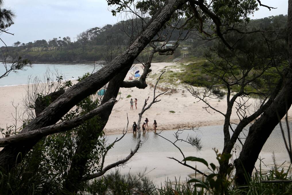 Mary Creek in Wreck Bay - an Aboriginal village in the Jervis Bay territory - pictured in January by Sylvia Liber.