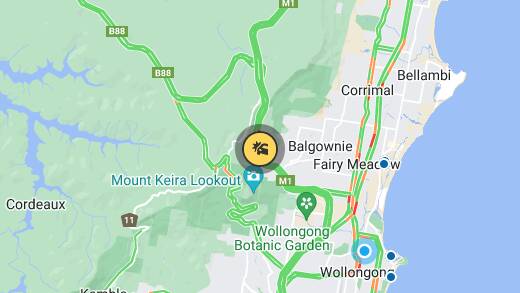 Two-car crash on Mount Ousley Rd closes southbound lane