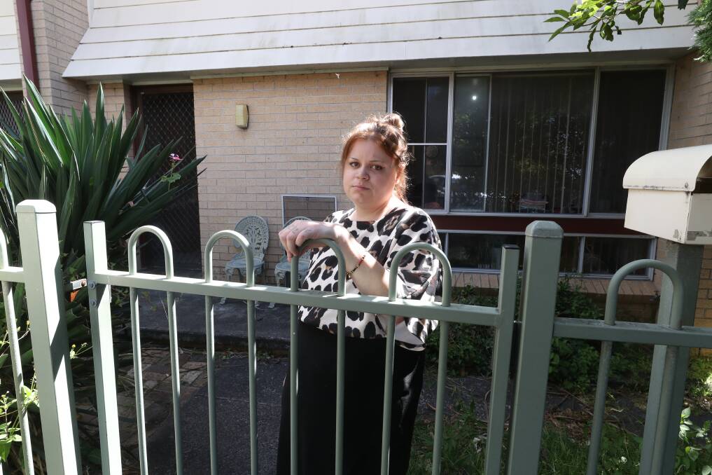 Caitlin Brennan is among the thousands who will enter the New Year on the public housing wait list. She is crying out for a reprieve for herself and two young children. Picture by Robert Peet.