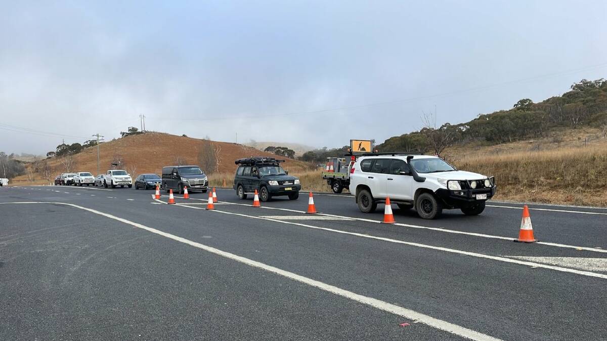 Traffic heading to snow on Monday morning. Picture: Live Traffic NSW