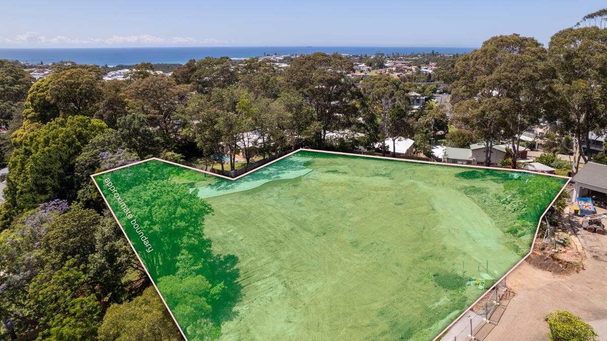 The main boundary of the blocks on offer at 50-52 High Street, Thirroul. Picture: Supplied 