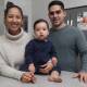 Nadia Mitchell, Kiyaan Mitchell and Damien Mitchell in the kitchen of their Mount Keira home. Picture: Robert Peet 
