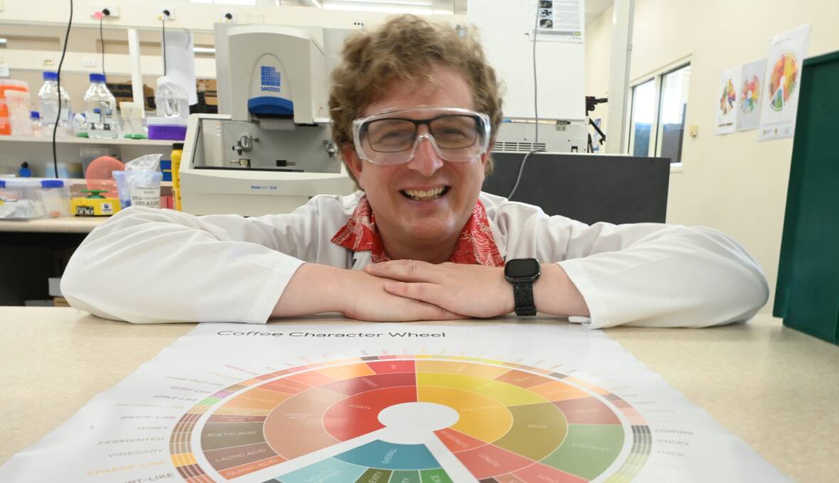 Dr Simon Williams from Southern Cross University was a researcher for the Coffee Character Wheel. 
