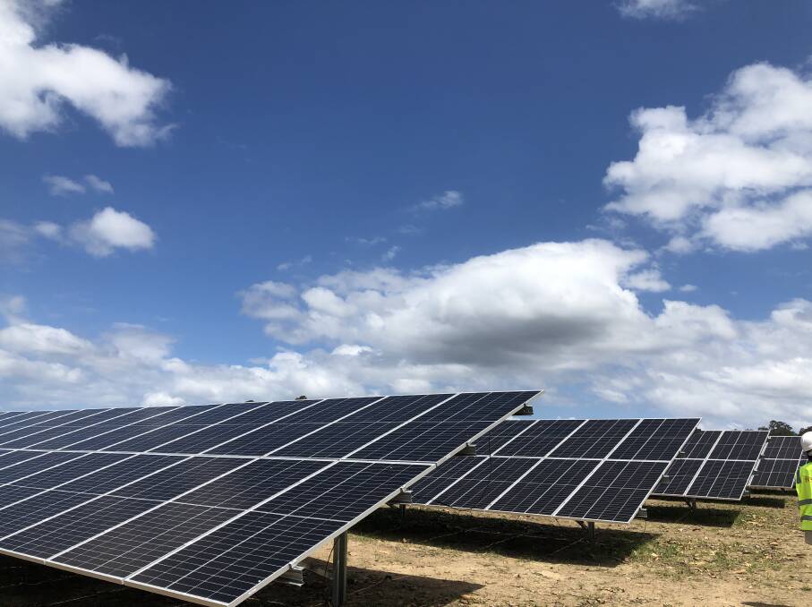 The 8000-panel solar farm will provide power to local and Sydney businesses