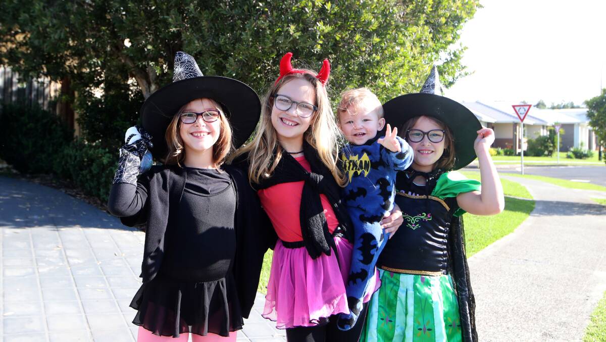 Trick or treat: Illawarra children trick or treating in 2020. Picture: Sylvia Liber
