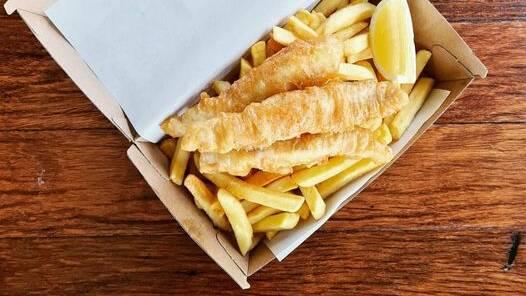 Beach location: Silica Restaurant and Bar at Kiama offers a takeaway service featuring fish and chips. Picture: Facebook/Silica Restaurant and Bar
