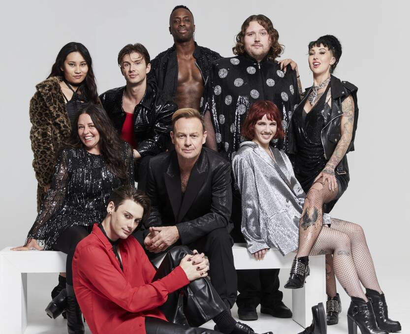 Time Warp: The cast of the latest production of The Rocky Horror Show. Picture: Supplied