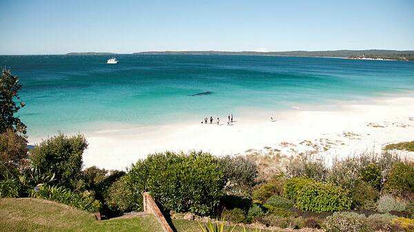 Picture perfect: Hyams beach is known all over the world for its white sand and turquoise waters. 